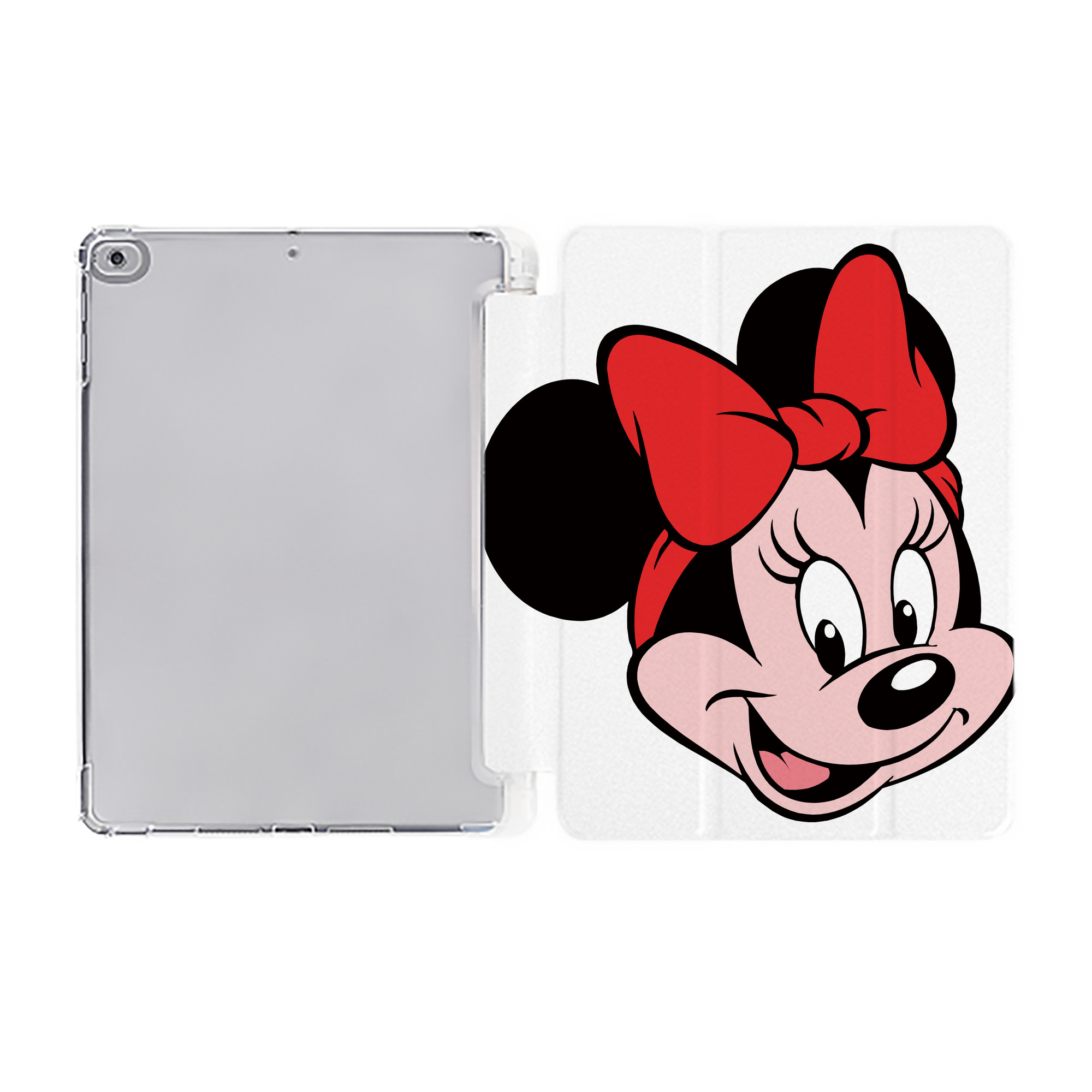 （画像用） ミッキーマウス Mickey Mouse IPad ケース ペン収納付き 三つ折りスタンド PUレザー×シリコン 対応機種9.5/10.5/10.9インチ
